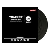 THAKKER Silicone Mat Black - Plattentellerauflage aus antistatischem Silikon - Schwarz | 3mm stark | 298mm Durchmesser | für 12' Plattenteller