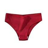 Mobanna Unterwäsche Damen Baumwolle Stretch Slip - Pantys Frauen Seamless Taillenslip Mädchen Panties Slips Unterhosen Baumwoll Hipster Bequeme Underwear Atmungsaktive