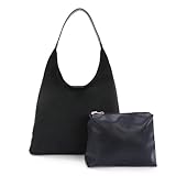 EVEOUT Wildleder Schultertaschen Damen Große minimal Umhängetaschen Suede Tote Hobo Taschen mit Beuteltasche Tragetasche Shopper für Arbeit Urlaub Reisen Hochschulen