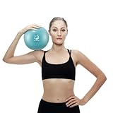 Slim Panda Gymnastikball Klein, 23-25 cm Pilates Ball mit Aufblasbarem Strohhalm, Soft Yoga Ball Exercise Aufblasbarer Ball für Senioren Therapie, Hause, Fitness, Balance Training