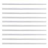 Binderiegel, A4, Kunststoff, 30,5 x 0,8 cm, weiße Klemmschienen für Zuhause, Schule, Büro, Dokumentenbedarf, 10 Stück