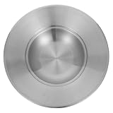 CHICAMPERA Nudelschüssel aus Edelstahl Essteller mit Griff Thanksgiving -Schalen Thanksgiving-Salatteller ofenfeste suppenschalen Nudelschalen aus Keramik Ramenschale Rostfreier Stahl Silber