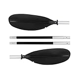 Genérico Kajakschläger, Doppel-Paddel für Seebrett, abnehmbares Ruderwerkzeug, Aluminiumlegierung, Doppelkopf, für Wassersport, Training, Erwachsene, Jugend, See, Fluss