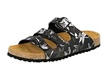 Lico Bioline Leave Damen Pantoletten, Schwarz, 40 EU