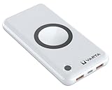 VARTA 2 in 1 Power Bank und Wireless Charger, kabelloses Ladegerät, Powerbank 15000mAh, LED Ladestandanzeige, lädt bis zu 4 Geräte gleichzeitig, inkl. USB C Ladekabel