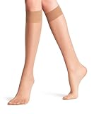FALKE Damen Kniestrümpfe Seidenglatt 15 DEN W Kh transparent einfarbig 1 Paar, Hautfarben Powder 4169, 39-42