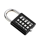 Digitales Zahlenschloss - 8-stelliges digitales Zahlenschloss / 10-stelliges digitales Zahlenschloss | wasserdichtes Sicherheitsschloss | Fitnessschloss mit Code, Schwerlast-Schrankschloss,