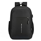 GCYEIDMA Laptop-Rucksack for Herren, wasserdichter Rucksack, ultraleichte Rückentasche for Herren, Rucksack, Büchertasche, Herren-Rucksack, 15,6 Zoll Laptop-Rucksack(Black)