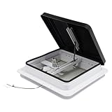 Dachfenster Vent 40x40 cm Dachluke Wohnwagen Zwangsbelüftung Dachfenster Caravan Geschlossen Dachfenster für Wohnwagen, Wohnmobil, Caravan