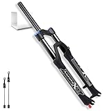 MESOVFCA MTB-Federgabel 26/27,5/29 Zoll, Federweg 160 mm, 1-1/8 Zoll gerade/konische Magnesiumlegierung für Downhill-Mountainbike, AM, XC, DH (gerades Handbuch, 27,5 Zoll)