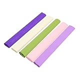 Angoily 5 Rollen Crepe Papierrollen für Teiliges für Diy Projekte Handgefertigte Papierblumen und Bastelarbeiten Strapazierfähig und Sicher Anwendung