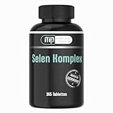 Selen Komplex | hochdosiert | 200µg Selen + 40mg Calcium | 365 Tabletten | Jahresvorrat | Made in Germany | MP Nature