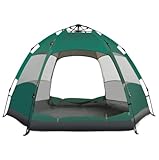 Zelte Reise Campingzelt Pop-Up-Campingzelt Automatisches Tragbares Kuppel-Doppelschichtzelt Für Wandern Zelte für Outdoor(Grün,240 * 200cm)