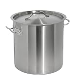 AIZYR Edelstahl-Suppentopf Suppentopf Suppentopf Truthahn-Fritteuse Kochtopf Mit Deckel Kochgeschirr Für Küche Und Outdoor-Kochen,36CM*36CM