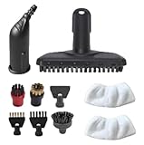 Für Kärcher Dampfreiniger Zubehör Kit, Ersatzteile für SC1 SC2 SC3 SC4 SC5, inklusive Düsen, Bürsten, Rakel und Mikrofasertücher, kompatibel mit Teilenummer 2.884-280.0