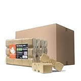 HEIZFUXX Holzbriketts Ruf Triplex Green 10kg x 2 Gebinde 20kg 1 Paket Weichholzbriketts Kaminbriketts Ofenbriketts Brennholz Brikett Gluthalter Briketts Paligo