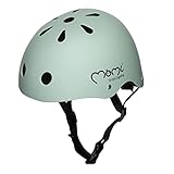 MoMi Mimi Kinderhelm verstellbar, Kopfumfang 47 – 58 cm (1-4 Jahre), stoß- und schlagfester Fahrradhelm für Kinder, 11 Lüftungsöffnungen, Schaumstoffpolsterung, Einstellbarer Kinnriemen