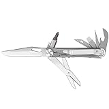 ROCKTOL Multitool Taschenmesser,12-in-1-Multitool-Messer,Titanium-Plated Griff,Taschenclip,Große Schere,Rostfreier Stahl für Camping,Überleben,