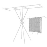 ycezw Wäscheständer | Handtuchhalter, faltbar, groß, zum Trocknen – tragbarer Standtrockner für Kleidung, Mäntel, Handtücher, drinnen und draußen, platzsparend