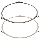 BRIGHTFUFU Mikrowellen Glas Drehteller Stützring Lebensmittelechter Drehtellerring mit Hoher Temperaturbeständigkeit Korrosionsbeständig und Schlagfest 2 Stück Mikrowellenzubehör für