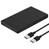 SABRENT Aluminium Festplattengehäuse 2,5 Zoll, SSD HDD SATA zu USB 3.2x1 Gehäuse (EC-UK30)