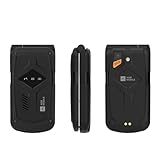 AGM M10 Robustes 4G Klapphandy ohne Vertrag – Outdoor Tastenhandy mit Dual-SIM, FM-Radio, SOS-Notruftaste und erweiterbarem Speicher bis 128GB für Arbeit & Outdoor