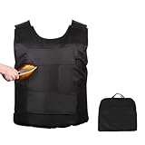 aleawol Stichschutzweste mit Abnehmbare Manganstahlplatte, Front-und Back Körperschutzweste, Einstellbar Stichhemmende Weste für Körper zu Schützen
