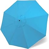 8-armiger Sonnenschirm, Ersatzbezug für 270/300 cm Regenschirm, Anti-UV-Gewebe, 8 Arme