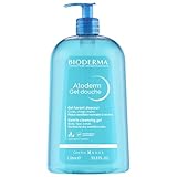 BIODERMA Atoderm Duschgel ohne Seife - milde Reinigung für normale bis trockene Haut - von Dermatologen empfohlen - Pumpflasche 1 l