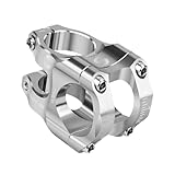 WANG TII DOO 31,8 Vorbau 35Mm Fahrradvorbau Mountainbike-Vorbau Kurzer Lenkervorbau Für Die Meisten Fahrräder, Rennräder, Radfahren,Silber