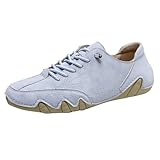 BarfußSchuhe Herren extra weit mit Obermaterial aus Leder Sportlich Freizeitschuhe Orthopädische Turnschuhe Bequeme Laufschuhe Leichte Arbeitsschuhe knöchelhoch Wanderschuhe Outdoorschuhe Sneaker