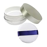 Happyyami 1Stück Pulverunterbox Für Lose Puder Praktische Kosmetische Pulverkoffer Hochwertige Box Mit Puderquaste Für Heimgebrauch Und Schönheitssalons Perfektes