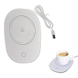 Tassenwärmer Getränkewärmer,Becherwärmer,Kaffeewärmer,Tassenwärmer Elektrisch,Elektrische Tassenwärmer Pad Mit Automatischem,USB Getränkewärmer,Konstante Temperatur 55°C/131°F (Weiß)
