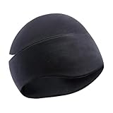 Fahrradmütze, Thermomütze, Helmfutter, weiche und warme Passform unter dem Helm, atmungsaktiv und atmungsaktiv für Radfahren, Motorradfahren, Camping, Outdoor-Sport, Mit Ponytail Loch, M