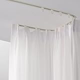 Strapazierfähige Vorhangschiene für Erkerfenster, flexible 1,5 m Deckenschiene, verstellbare Duschstange, einfach zu schneiden, Raumteiler, Schiene, versenktes Gardinenstangensystem