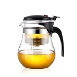 VOSMII Teekanne Teapot Household Glass Tea Maker One-click Filter Teapot Tea Set Teapot