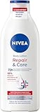 NIVEA Body Lotion Repair & Care, Lotion für sehr trockene Haut & zur Linderung von Spannungsgefühlen, Körperlotion mit Glycerin, Niacinamid & Provitamin B5 (400 ml)