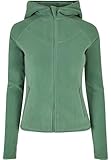 Urban Classics Women's Ladies Polar Fleece Zip Hoody Sweatshirt, salvia, S