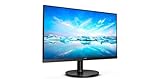 Philips Monitors 221V8A/00 FHD PC-Bildschirm (Auflösung 1920x1080, 75Hz, VA, 4ms, MegaInfinity DCR, AdaptiveSync, Flickerfree, Lowblue, Lautsprecher, VESA, HDMI) Schwarz 22 Zoll FHD