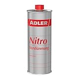 Nitro-Verdünnung 1 Liter Aromatenfrei - Hochwertiger Nitroverdünner, Universalverdünnung, Pinselreiniger