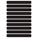 WOLMIK 10 Stück schwarze reflektierende Aufkleber, 8 x 1 cm, reflektierende Motorradhelm-Aufkleber, Nacht-hohe Sichtbarkeit, reflektierende Aufkleber, Streifenband