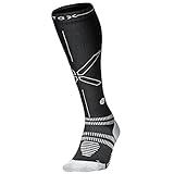 STOX Energy Socks, Sportsocken Damen, Kompressionklasse 23-32 mmHg, Gepolsterte Ferse, Kompressionsstrümpfe, Sock, Sport Kompressionssocken, Stützstrümpfe, Thrombosestrümpfe, Kompression Kniestrümpfe