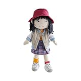 Haba Puppe Weichkörper individuell Bestickt mit Name | Kleine Puppe mit Stoffkörper ca. 30 cm | Babypuppe ab 1 Jahr für Jungs und Mädchen mit Bestickung | Waschbar & anziehbar | Geschenk für Geburt