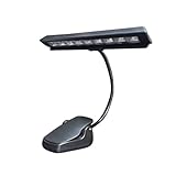 TOPPERFUN 9 Flexible Leselampe Licht Spielen Flexible Klemmlampe Klavier Licht Musik Licht Augenschutzlampe Clip-buchleuchte Notenständer Licht Flexibel