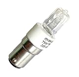 ShuoHui Halogen Bulb B15d 75W Dimmable, AC230V, 800LM Warm White 2700K, Clear Halogen Lamp B15 for Ceiling Light, Cabinet Light, Wall Lamp (1)