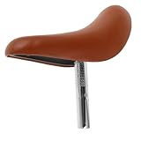 NAMOARLY Kinderfahrradsattel mit Extra Weichem Kissen Braun Passend für Laufräder und Fahrräder Einstellbare Sitzhöhe Einfache Installation Komfortabel und Breit