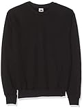 Fruit of the Loom Herren Set In Sweat Sweatshirt, Schwarz (36 Schwarz), Large