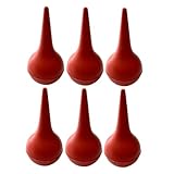 ELAYARD 6 Stück Teiliges Nasen Ohrensauger aus Gummi mit Schmaler Spitze Leistungsstarker Schleim Ohrenschmalzentferner Sicherer Nasenreiniger und Staubbläser für Empfindliche Reinigung