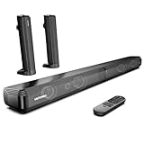 ULTIMEA 2.2-Kanal Soundbar für TV Geräte, teilbare 2-in-1 Soundbar für Fernseher, Bluetooth 5.3 TV-Soundbar, TV-Lautsprecher mit 3 EQ-Modi und verstellbarem Bass, ARC/Optisch/Aux, Apollo S40 Serie