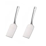 SBOMHS Lasagneheber Edelstahl 2 Stücke Bratenheber Metall Pizzaheber Tortenheber Servierheber Länge 26 cm, Breite 6,4 cm Lasagna Server Silber